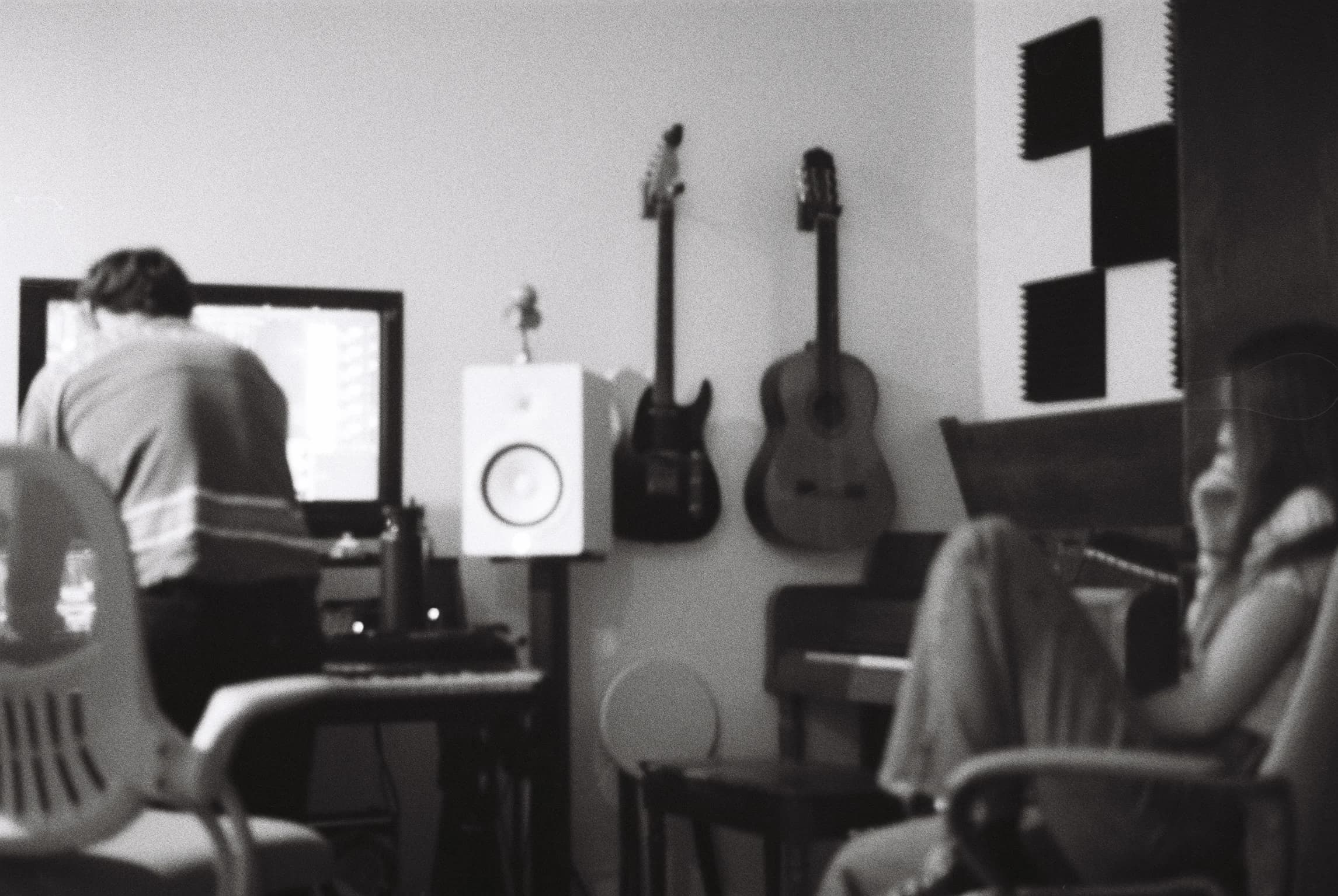 Jonah Leon composing for Heart Shaped Locket